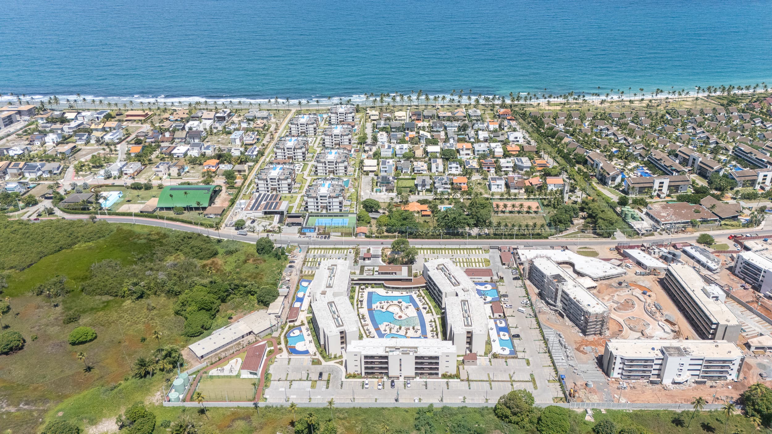 Vista aérea do resort em Porto de Galinhas